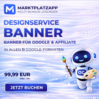 Designservice für Google und Affiliate Bann