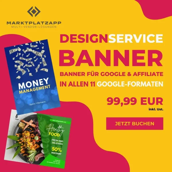 Unser Designservice für Google und Affiliate Banner
