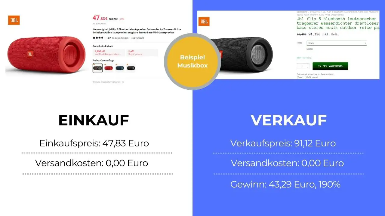 Produktbeispiel Musikboxen