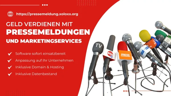 Marktplatz und Drittanbieter-Verkaufsplattform für die Vermarktung von Pressemeldungen, Blogbeiträgen und Autorenservices