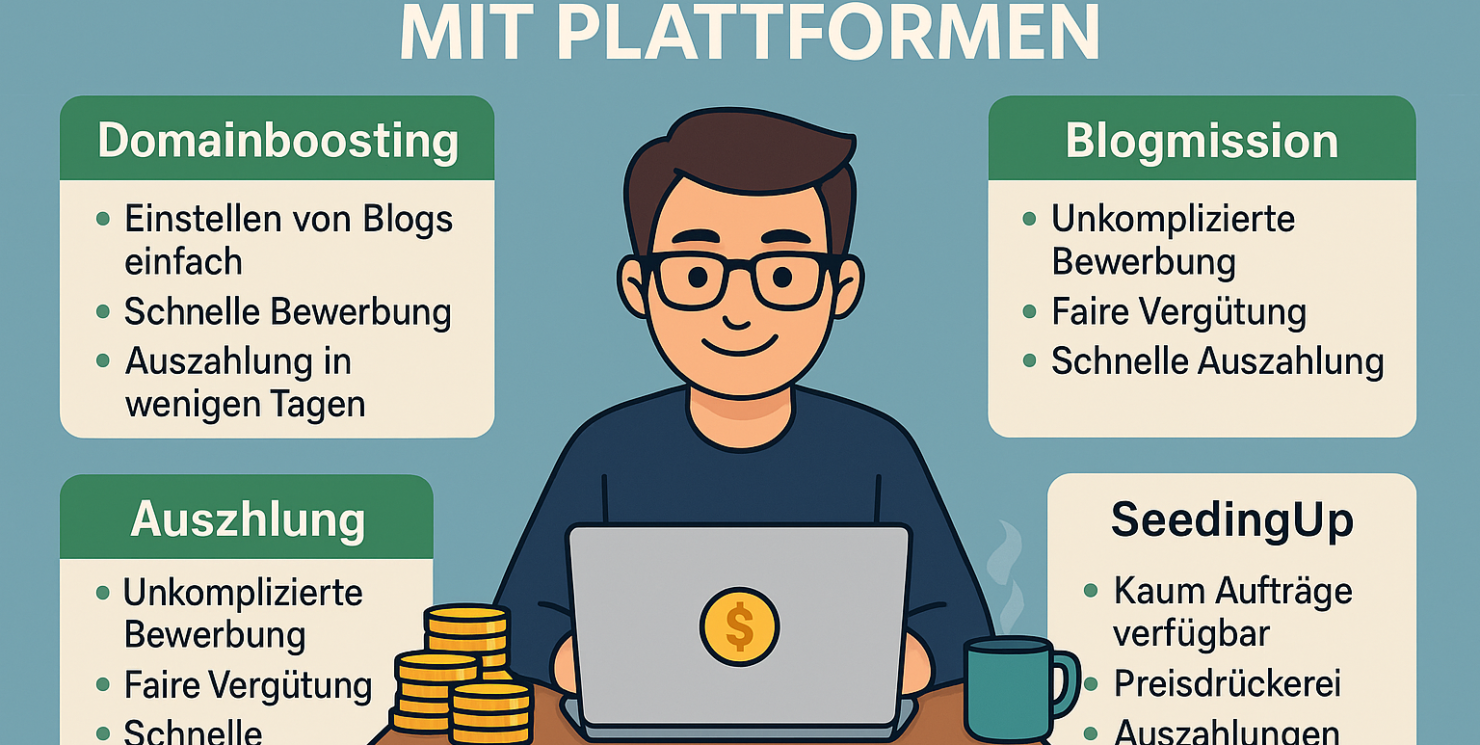 Schnell Geld verdienen mit dem eigenen Blog – Wie Blogger wirklich fair bezahlt werden: Die besten Anbieter im Check