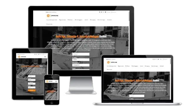 Screenshot Recycling- und Entsorgungsmarktplatz abfall24