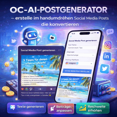 OC-AI-Socialmedia-Postgenerator - professionelle Postings in Sekunden