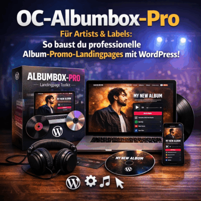 Für Artists & Labels: So baust du professionelle Album-Promo-Landingpages mit WordPress!