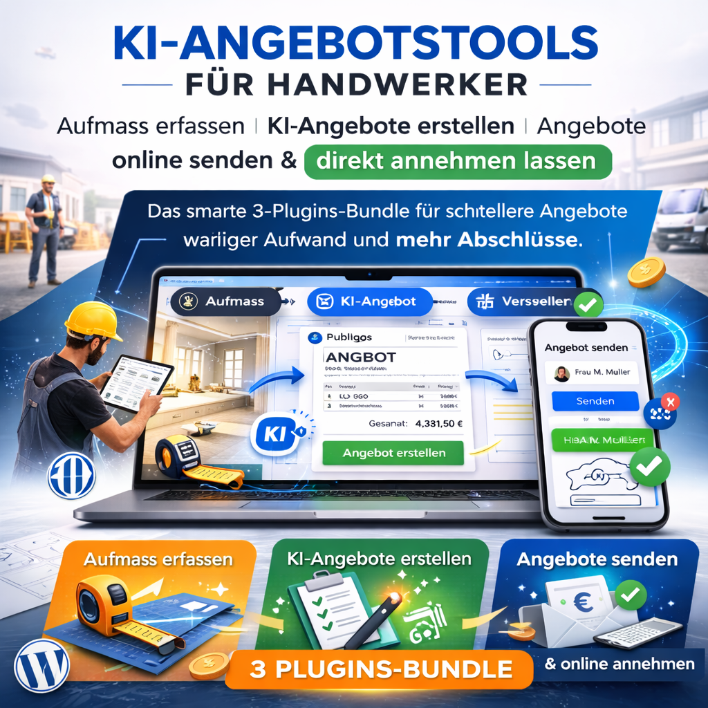 OC-KI-Angebotstools für Handwerker