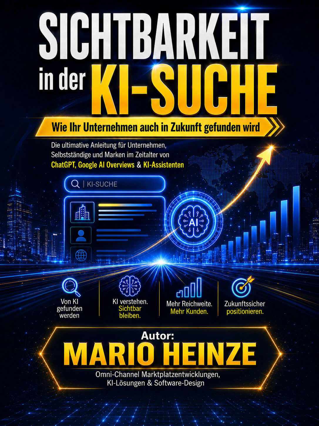 Fachbuch Sichtbarkeit in der KI-Suche von Mario Heinze