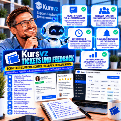 Kursvz Tickets und Feedback