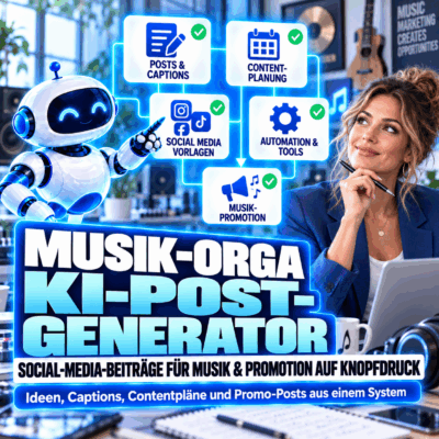 Musik Organisation KI Post Generator