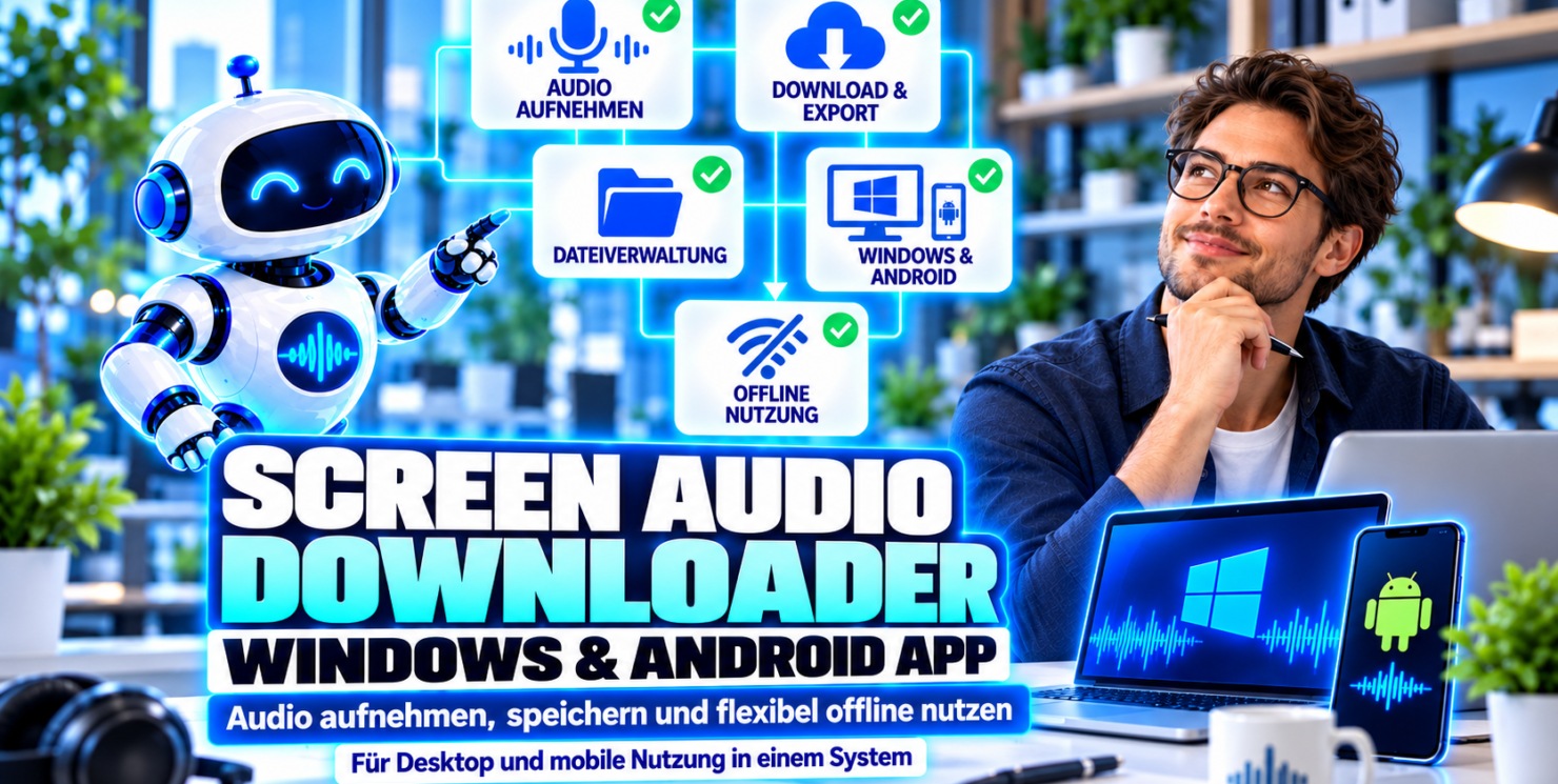 Screen Audio Downloader: Suno und YouTube-Downloadsperren umgehen, MP3/WAV und Metadaten speichern und KI-Label entfernen